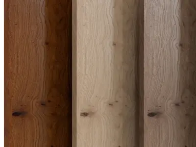 Oak Knotty 2 wood with 5 materials Texture