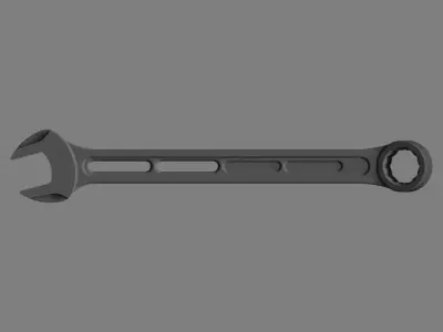 10mm M6 Combination wrenches Light-weight Shape of JIS standard 3D print model
