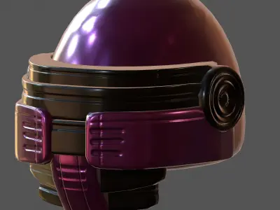 Gas mask helmet 3d model scifi Low-poly  Low-poly 3D model 235
