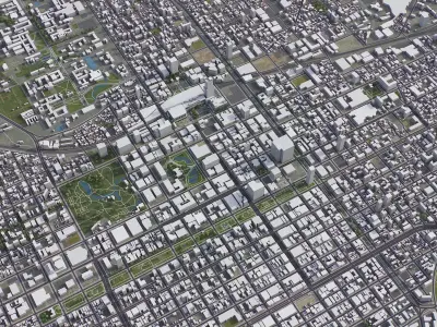 Sapporo Low-poly 3D model