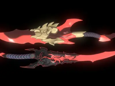 Solo Leveling - Dagger Packages Low-poly 3D model