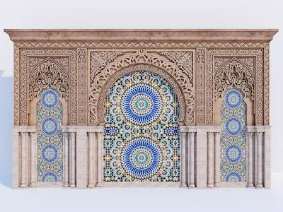 Islamic arches 3D model