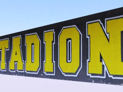 Graffiti wall VI 3D model