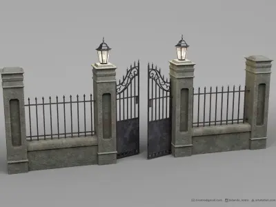 Cemetery Gates - 3D model 3D model