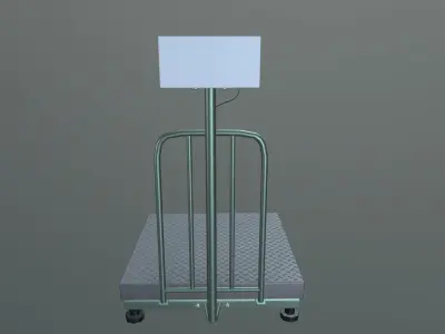 Weight Machine Low-poly 3D model