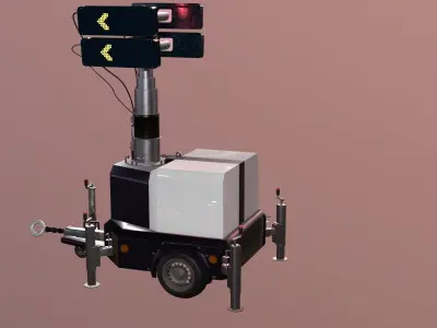 3D Model Lighting Tower Free 3D model