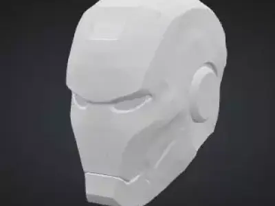 Iron Man Helmet - 3D Model Low-poly 3D model