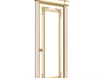 Carved Door Classic 01801 Low-poly 3D model