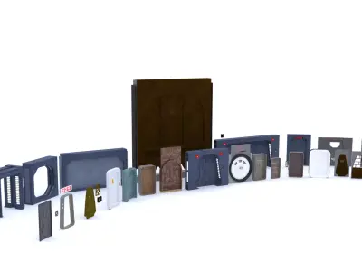 Star Wars Doors collection 1-12 scale Blackseries  3D Model Pack