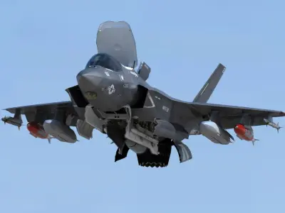  USMC F-35 B Lightning II Operational Model with pilot 