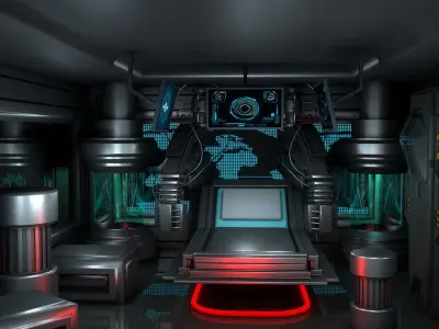 Sci Fi Room 3D model