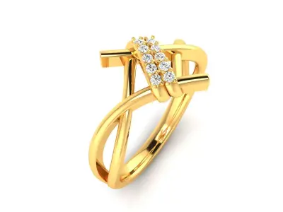 Women Ring  Render 3dm STL OBJ FBX Details 3D print model 422