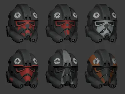 Imperial Pilot Low-poly 3D model