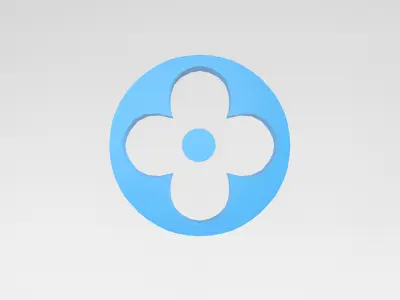 Louis Vuitton Pattern v2 006 Free low-poly 3D model