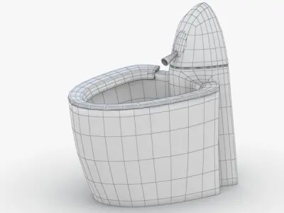 1561 - Toilet Low-poly 3D model