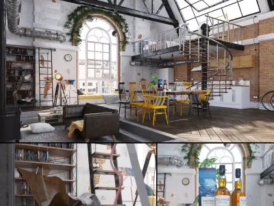 Studio Loft 3D model