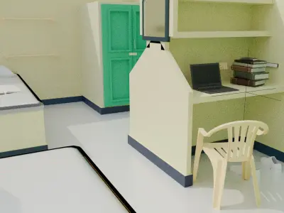 Bannari Amman Institute Of Technology Hostel Room 3D Model Free 3D model