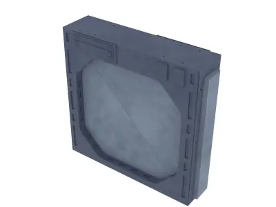 Death Star Blast Door small - 1-12 scale Blackseries  3D print model