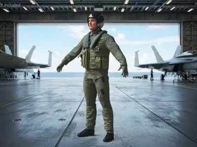  Tactical Pilot Suit Without Oxygen Mask 