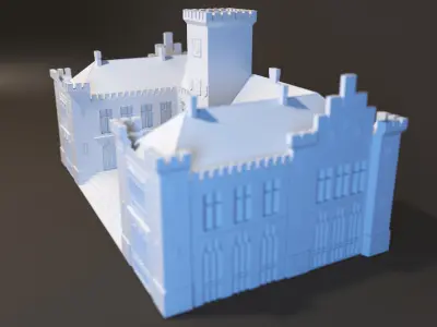 Neo-Ghotic Town Hall 3D print model