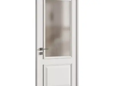 Interior door 18 Low-poly 3D model