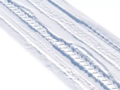 Ultra realistic Snow road 2 2021Hq Scan 3D model