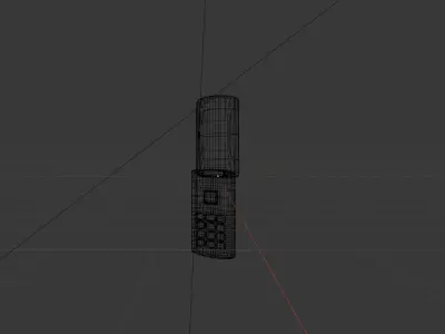Flip phone old Free low-poly 3D model