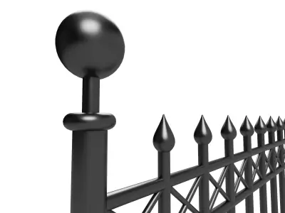 Fence metal 3D model