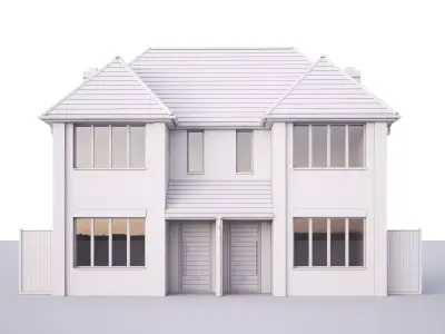 British House Queens Edith Way 1 3D model