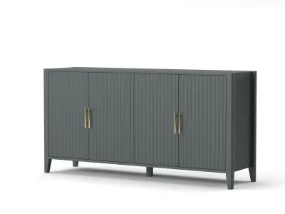 Cabinet Sideboard with 4 Doors 3D model