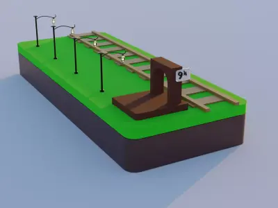 Harry Potter Station 3D model