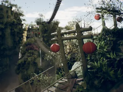 Chinese Landscape 63 Assets Low-poly 3D model