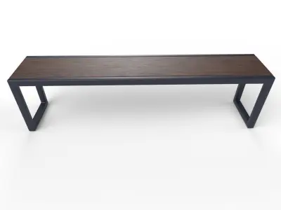 Bench  M11 Low-poly 3D model