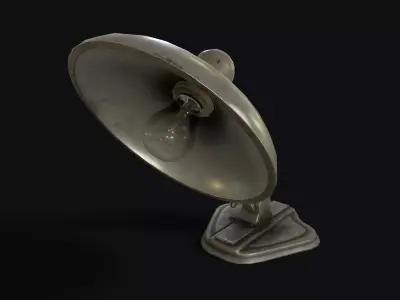 Hospital Table Lamp Low-poly 3D model