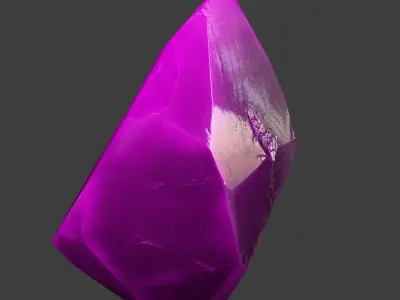 crystal gemstone Low-poly 3D model
