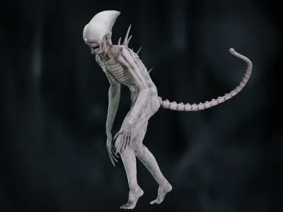 Neomorph Low-poly 3D model