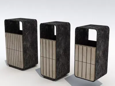 Street trash can - 4 3D model purchase