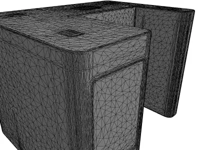 Modern Security Turnstile Gate System Low-poly 3D model