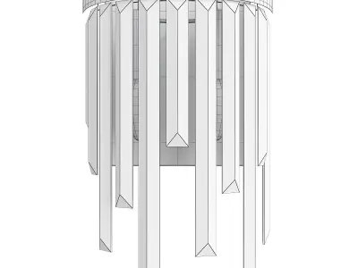 Bennett Wall Lamp gold Low-poly 3D model