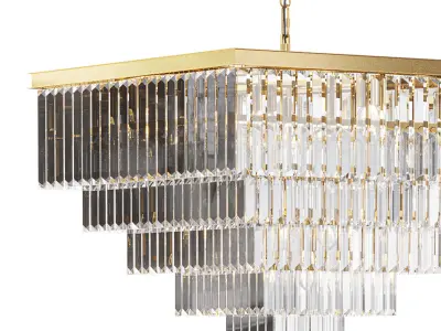 leyland 5 tier chandelier by arhaus 3D model