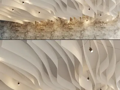 Suspended ceiling 19 Low-poly 3D model