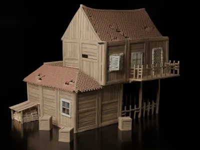 Medieval House 3D model