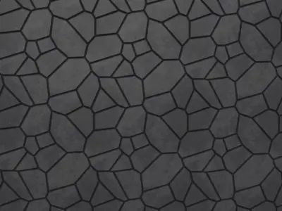 Granite wall 2k PBR texture 3D model