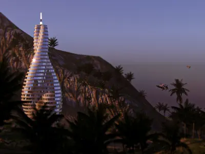 Sci-Fi  Futuristic city 3D model