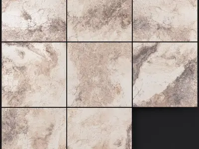 Yurtbay Seramik Bizantino Rustic 450x450 Set 1 3D model