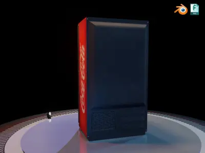 Vending Machine Low Poly Game Ready Low-poly 3D model