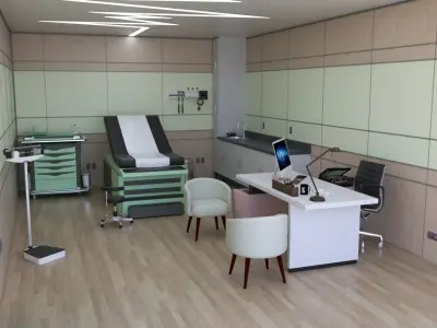 MEDICAL SPACES-DOCTOR OFFICE-GENERAL CLINIC 3D model