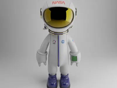 Fantasy spaceman 3D model