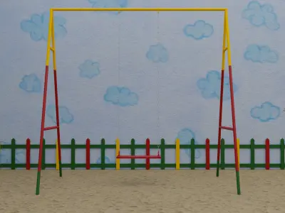 Squid Game Dalgona Playground Map 3D model