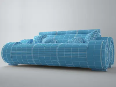 Modern Sofa 3x 3D model